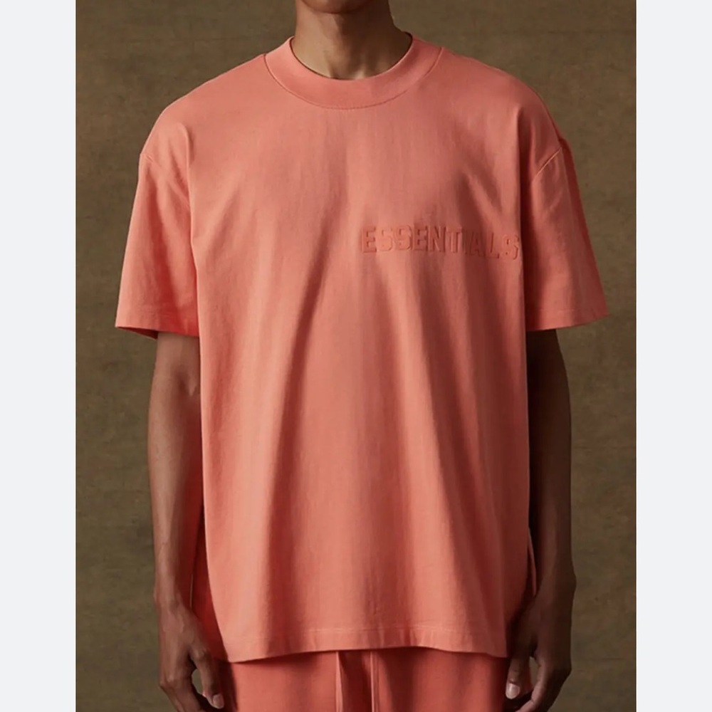 NEW Essentials Fear of God T-Shirt Coral AUTHENTIC 💯